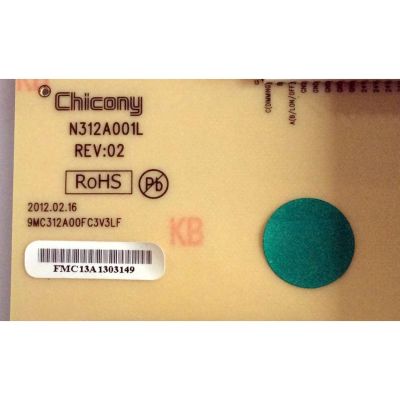 FUENTE DE PODER / VIZIO 0500-0513-1140 / N312A001L / 050005131140 / 9MC312A00FC3V3LF / 0500-0513-1140R / 9MC312A00FC3V4LF / PARTES SUSTITUTAS 0500-0507-1140 / 0500-0507-0790 / PANEL LC550WUB (JE)(A1) / MODELOS E552VLE LAUKLUAN / E552VLE LAUALUBN - Imagen 4